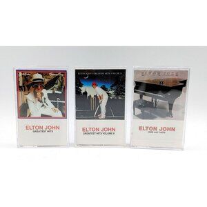 Lot of 3 Elton John Cassettes  (Sealed) Here &There Greatest Hits Volume 1 & 2